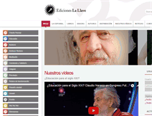 Tablet Screenshot of edicioneslallave.com